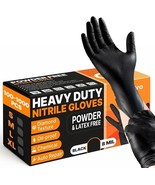 Black Nitrile Gloves 8 Mil | Latex-Free, Powder-Free | 100–1000PCS S–XL,... - $506.62 MXN+