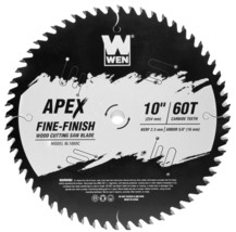 WEN BL1060C Apex 10&quot; 60-Tooth Carbide-Tipped Fine-Finish Saw Woodworking... - $75.99