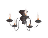 Thorndale CEILING LIGHT 5 Arm Fixture, Hartford Black with Red - $369.95