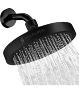 SparkPod Shower Head - High Pressure Rain -, Midnight Black Matte, 6 Inc... - £29.72 GBP