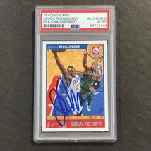 2013-14 Panini NBA Hoops #26 Jason Richardson Signed Card AUTO PSA Slabbed 76ers - £39.95 GBP