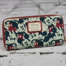 Loungefly Disney Wallet Classic Mickey Minnie Mouse Character Print Zipp... - $29.69
