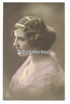 gla0053 - Young Lady in Yellow &amp; White Dress &amp; Hair Braids - postcard - £1.99 GBP