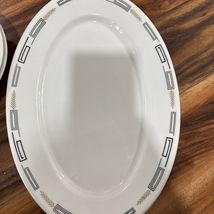 Syracuse "Deville"  China Greek Key/Wheat pattern. Black/Gold 2 Bowls, 2... - $39.60