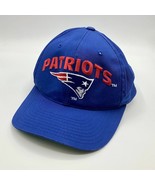 Vintage New England Patriots Snapback Embroidered Blue Hat Cap NFL Annco - £39.08 GBP