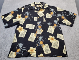 Jamaica Jaxx Shirt Mens Medium Multi Hawaiian Short Sleeve Collared Button Down - £18.77 GBP