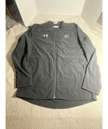 South Carolina Gamecocks Under Armor Men&#39;s Jacket Sz Medium Black Full Zip - £23.98 GBP