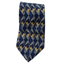 M. KESTEN Blue Tie USA Silk Necktie 59&quot; - £5.56 GBP