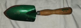 Vintage Wood Handle Union Gt 50 Garden Trowel Shovel Scoop Yard Tool Green - £19.65 GBP