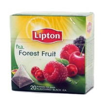 [Pack of 6] Lipton Black Tea - Forest Fruit - Premium Pyramid Tea Bags (20 Count - £33.38 GBP