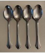 Lot of 4 Place Oval Soup Spoons Oneida BANCROFT Stainless USA 6 7/8&quot; - $26.91 CAD