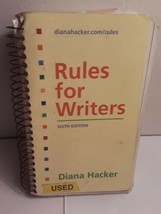 Rules for Writers 6th Edition by Diana Hacker (Paperback, 2008) - £5.07 GBP