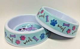 ( LOT 2 ) Dog Bowl Food Water Dish Pet Food Sturdy Feeding Bowls BRAND NEW - £14.21 GBP