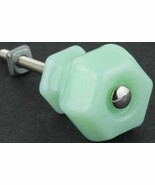 Set Of 32 Depression Glass Cabinet Knobs Jadeite Green Vintage Restoration - $199.36