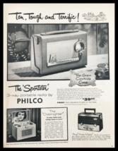 1955 Sportster 3-Way Portable Radio by Philco Vintage Print Ad - $14.20