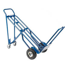 Steel 3-in-1 Convertible Hand Truck with Pneumatic Wheels - £285.36 GBP