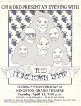 The Hometown Band Cpi Dkd Gct Vintage Flyer 1976 Kingston Valdy Shari Ulrich - £14.77 GBP