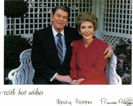 Us President Ronald And Nancy Reagan Signed Autographed Autograph 8x10 Rp Photo - £13.42 GBP