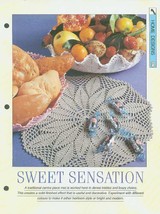Crochet pattern for a traditional centre piece mat in dense trebles &amp; ch... - $1.50
