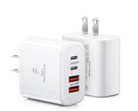 Usb C Charger Block, 2-Pack 40W 4-Port Usb C Wall Charger Fast Charging ... - $31.99