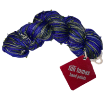Tilli Tomas BEADED PLIÉ 100% Silk + Glass Beads Hand Dyed DK Yarn Wild Violet  - £53.99 GBP