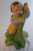 Shamrock 1980 S Fairy Pixie Flower Porcelain Bell Avon - £11.18 GBP