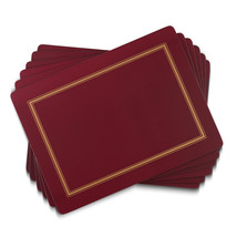 Pimpernel Classic Burgundy Cork-Backed Placemats, Set of 4, 15.7 X 11.7" - $74.09