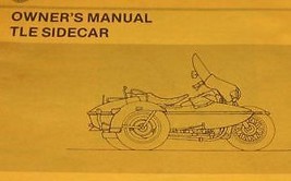 1984 1985 1986 1987 Harley Davidson TLE Ultra Sidecar Owners Manual Supp... - $119.99