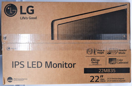 LG 22MB35 22MB35PY-I 22&quot; IPS LED MONITOR FHD W/FLICKER-SAFE, READER MODE... - $194.25