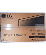 LG 22MB35 22MB35PY-I 22&quot; IPS LED MONITOR FHD W/FLICKER-SAFE, READER MODE... - $150.42 CAD