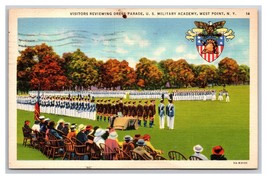 Dress Parade US Military Academy West Point New York NY Linen Postcard N25 - £2.33 GBP