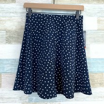 My Michelle Polka Dot Flare Skirt Blue White VTG USA Womens Juniors 7 8 - $14.84