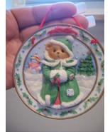 Cherished Teddies 1996 “The Season Of Joy” Sculpted Plate Hanging Ornament - €13,74 EUR