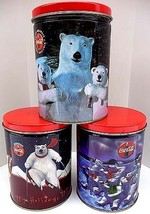 3 Coca-Cola Polar Bears Keepsake Series Tins Near Mint - £17.43 GBP