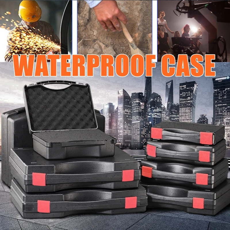 Toolbox Plastic Sealed Waterproof and Shockproof Suitcase Portable Impact Resist - £71.15 GBP