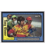 Tony Glover Signed Autographed 1991 Maxx NASCAR Racing Card - $285.10 MXN