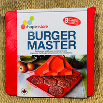 8 in 1 Shape &amp; Store Burger MasterBurger Press &amp; Freezer Container - £12.41 GBP