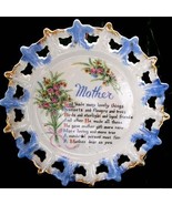 VERY COOL 1950s MOTHER GOD MADE Porcelain Display Plate - £23.58 GBP
