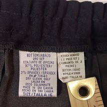 Jessica Howard Women's Back Zip & Slit Pull-On Black Skirt Only Size 16 Waist 33 image 3