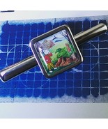 Unique! RUPERT BEAR TIE CLIP chrome STORY childrens VINTAGE retro 50&#39;s 60&#39;s - €11,19 EUR