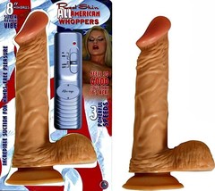All American Whoppers 8&quot; Vibrating Flexible Dildo Realistic Like Dong - £31.47 GBP