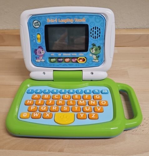 LeapFrog 2-in-1 LeapTop Touch Green - Laptop Tablet Toy For Kids Toddler -Tested - $12.57