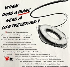 Kidde Plane Life Preserver 1940s Advertisement Lithograph Army Navy DWCC4 - $49.99