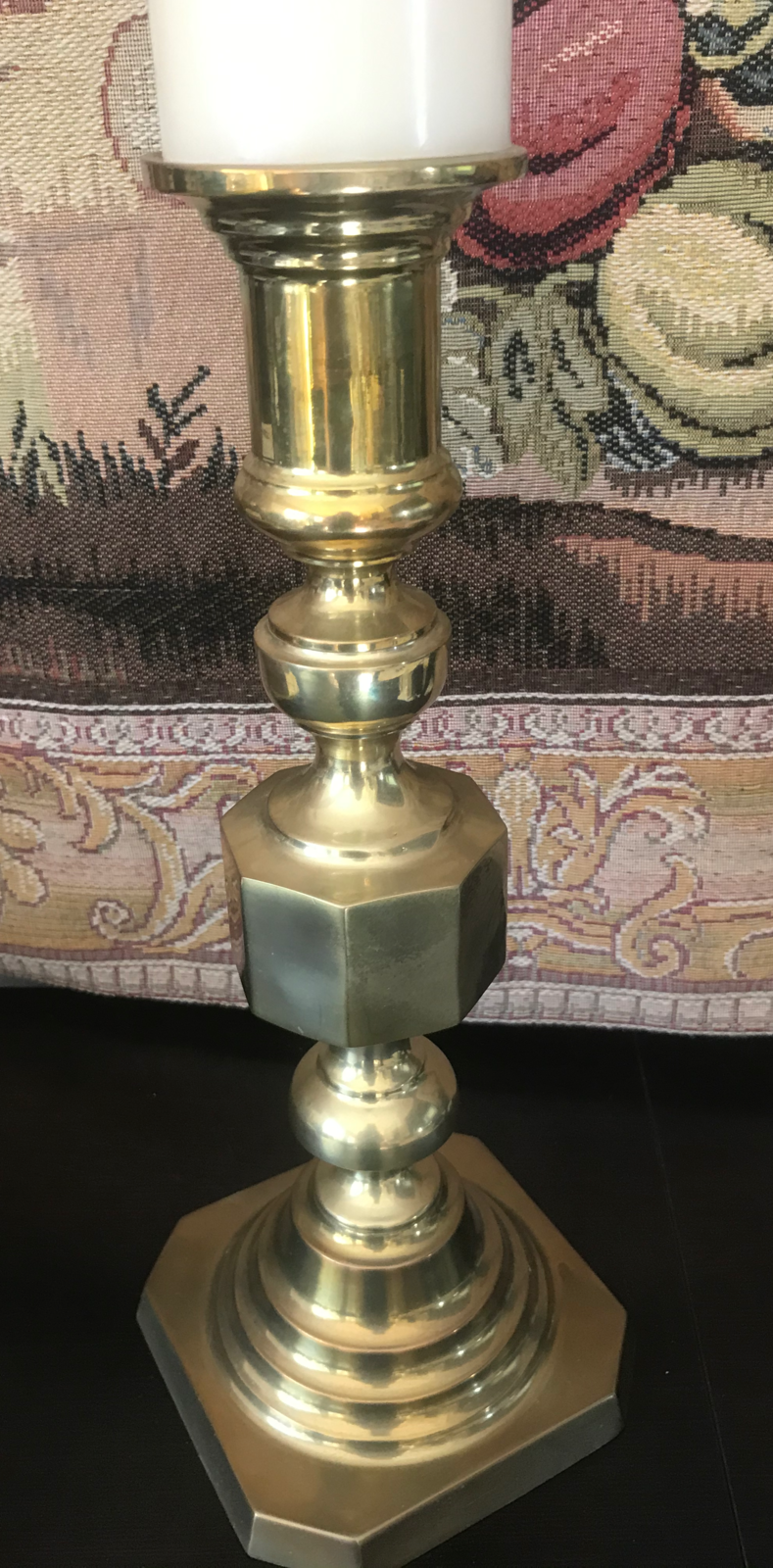 Vintage Heavy Thick Brass Andrea by Sadek Candle Stick - $33.66