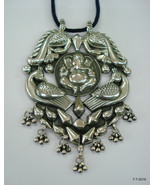 Traditional Design Sterling Silver Necklace Pendant Hindu God Lord Ganesha - £197.52 GBP