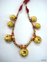 vintage 22kt gold beads Necklace traditional tribal jewelry - $3,464.01