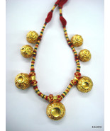 vintage 22kt gold beads Necklace traditional tribal jewelry - £2,768.97 GBP