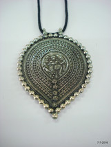 Traditional Design Sterling Silver Necklace Pendant Hindu God Shiva Bheru - £197.01 GBP