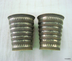 vintage antique tribal old silver bracelet bangle cuff belly dance jewel... - $914.76