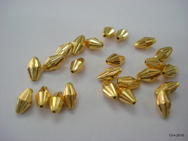 20kt gold beads necklace bracelet elemants 24 pcs. handmade - £385.25 GBP